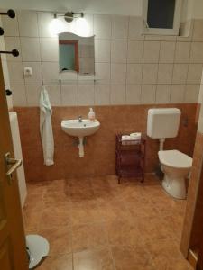 A bathroom at Anna Vendégház Szeleste Még 13 kép