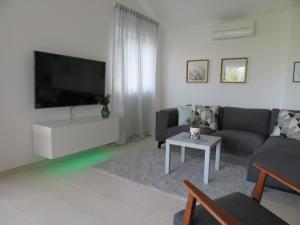 Televízia a/alebo spoločenská miestnosť v ubytovaní Korčula - apartman 1, Prigradica - IVAN