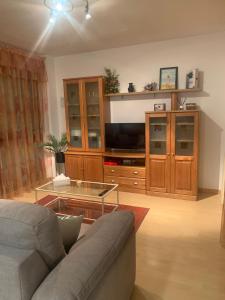 TV a/nebo společenská místnost v ubytování Peñas de Aia