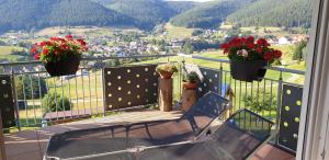 Ein allgemeiner Bergblick oder ein Berglick von der Ferienwohnung aus