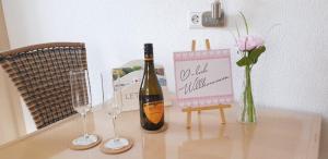 Getränke in der Unterkunft Ferienhaus Seefried