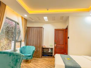 Istumisnurk majutusasutuses Crown Dalat Hotel