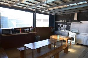 Glossop Motel的厨房或小厨房