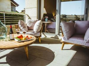 Χώρος καθιστικού στο Villa in Sanxenxo with Sea View & Pool