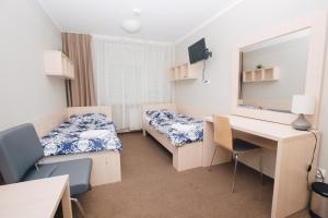 Postel nebo postele na pokoji v ubytování Strumyk