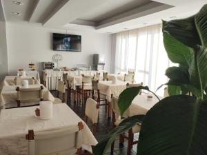 TV a/nebo společenská místnost v ubytování Hotel Galant