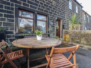 Bygningen som feriehuset ligger i