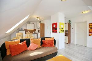 Η κουζίνα ή μικρή κουζίνα στο Residenz Seestern Wohnung 63