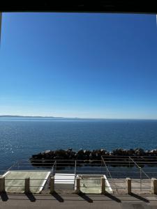 a view of the ocean from a pier at Villa Tergeste in Trieste