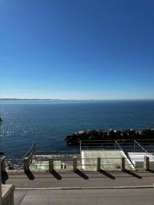 a view of the ocean from a pier at Villa Tergeste in Trieste