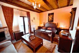Predel za sedenje v nastanitvi Silva Suites