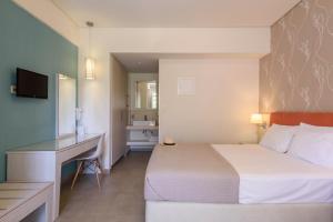 Posteľ alebo postele v izbe v ubytovaní Poseidon Studios & Apartments