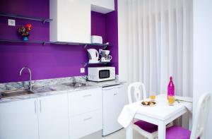 Eldhús eða eldhúskrókur á Top'Otel