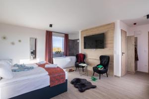 Posteľ alebo postele v izbe v ubytovaní Autohof 171 Hotel Hegyeshalom