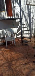 Balkón nebo terasa v ubytování Casas Rurales Tiscar