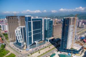 Nespecifikovaný výhled na destinaci Batumi nebo výhled na město při pohledu z apartmánu
