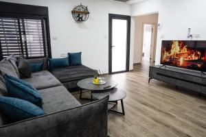 Posezení v ubytování Bitra hermon suites