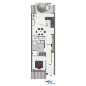 Půdorys ubytování Feriendorf Papillon Wohnung 06-7