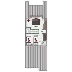 Půdorys ubytování Feriendorf Papillon Wohnung 06-7