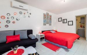 Posteľ alebo postele v izbe v ubytovaní Apartment Rojal