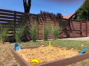 A garden outside Attila Studio Apartments
