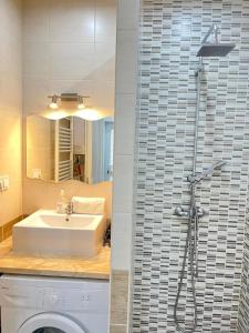 A bathroom at Attila Studio Apartments
