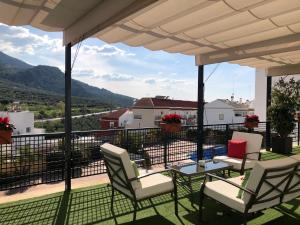 Widok na góry z tego hotelu