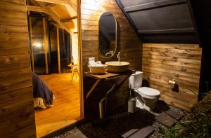 Koupelna v ubytování Cúspide Lodge - Choachí