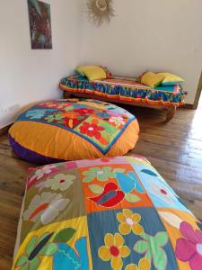 Кровать или кровати в номере Moorea Chill House And Beach