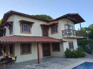 Bygningen som feriehuset ligger i