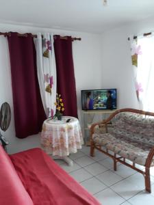 TV a/nebo společenská místnost v ubytování VILLA KAZALUCE - Appartement 2 chambres