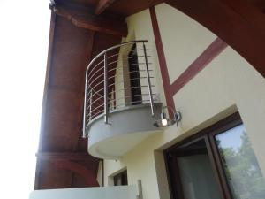 Balkón alebo terasa v ubytovaní Krynica Morska Apartament Przy Plaży