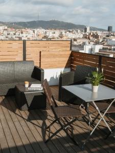 A balcony or terrace at Apartamentos Espai Progres by Be Barcelona