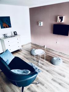 TV a/nebo společenská místnost v ubytování Apartmán Domov Děčín