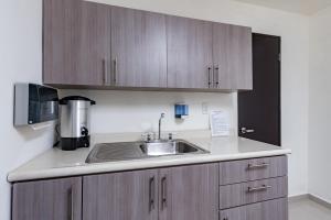 Η κουζίνα ή μικρή κουζίνα στο Suites Ejecutivas Monterrey +15 φωτογραφίες