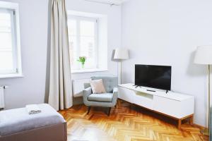 Телевизор и/или развлекательный центр в 21 Floriańska Street Apartments