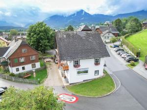 an aerial view of a village with a house at Apartment in Bad Mitterndorf near ski area in Bad Mitterndorf