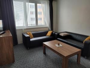 Posezení v ubytování Apartmán Kovářská u Klínovce