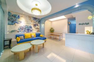 Ein Sitzbereich in der Unterkunft Jinduo Family Homestay