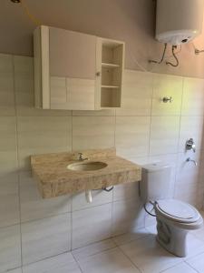 Vonios kambarys apgyvendinimo įstaigoje Hotel André