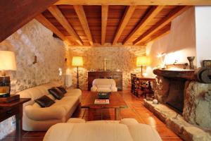 A seating area at Can Guillo