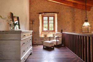 A seating area at Can Guillo