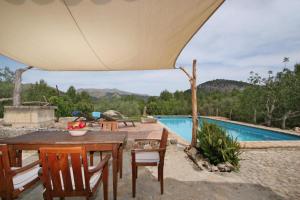 The swimming pool at or close to Can Guillo