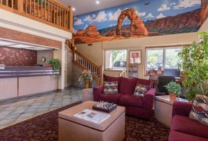 Area soggiorno di Hotel Moab Downtown