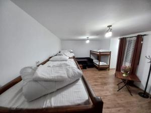 Postel nebo postele na pokoji v ubytování Pensiunea Adriano