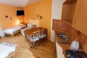Televízia a/alebo spoločenská miestnosť v ubytovaní Apartmány Podyjí