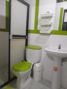 Koupelna v ubytování Casa Pacha