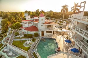 Bazén v ubytování Hotel Laguna Bacalar nebo v jeho okolí + 17 fotografií