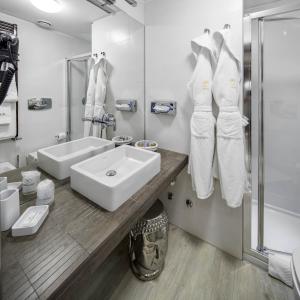 Koupelna v ubytování Hotel Moderno