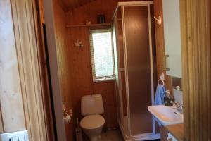 Ein Badezimmer in der Unterkunft Cottage with hot tub in beautiful surroundings